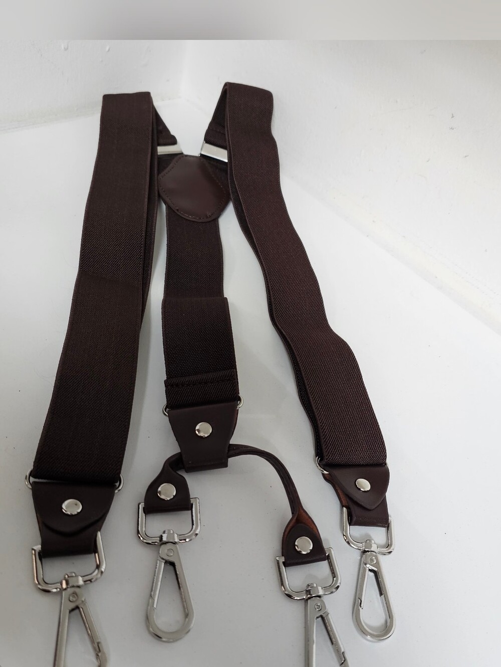 Suspenders with Swivel Hooks for Men Work Y-Back Big Tall Adjustable Elast